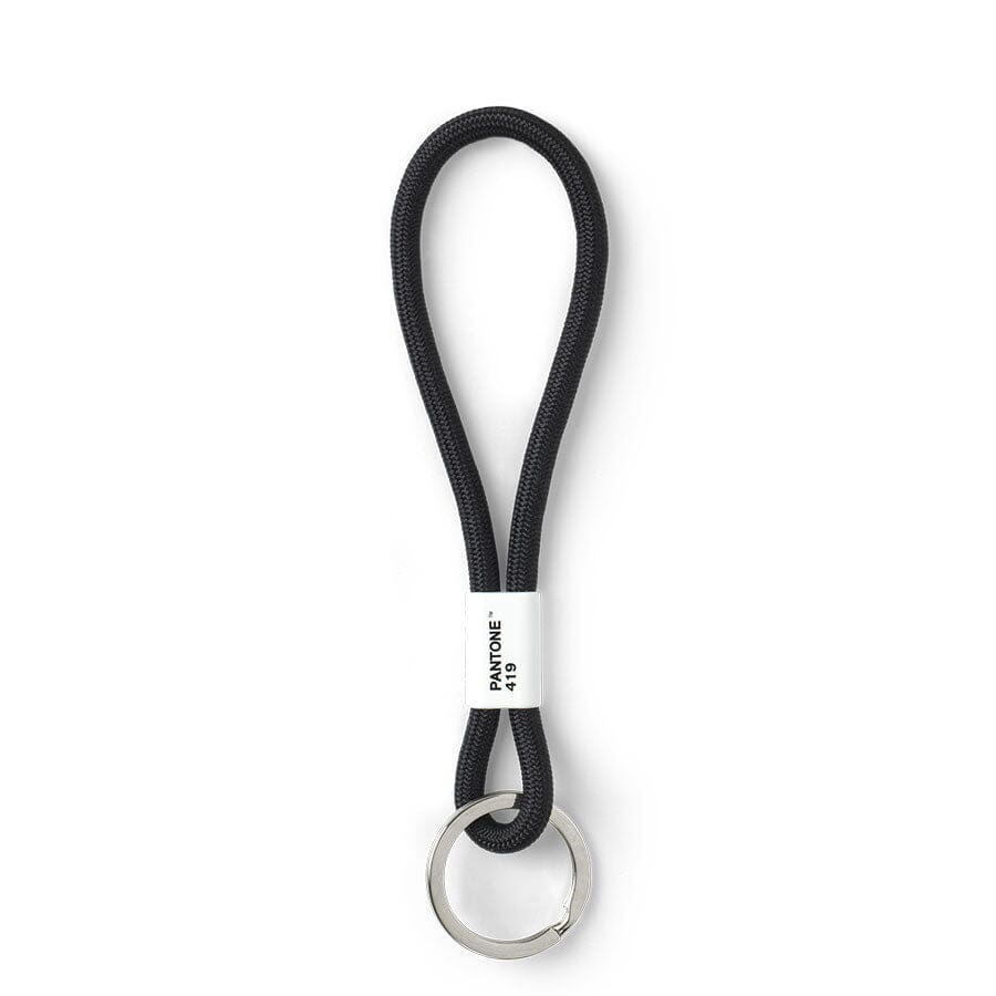 Pantone Short Keychain in Black 419