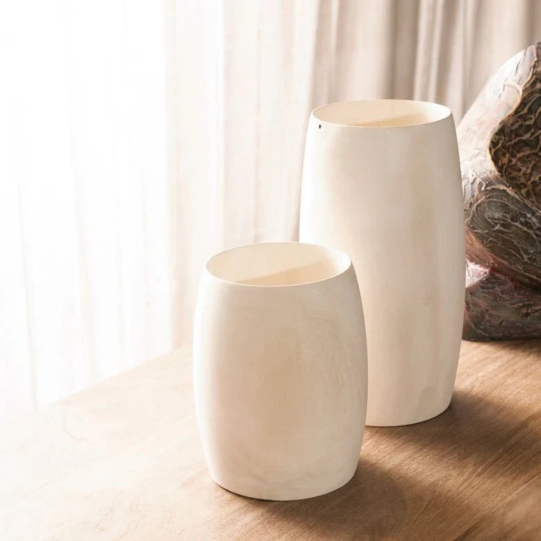 Blonde Cedar Wooden Vase