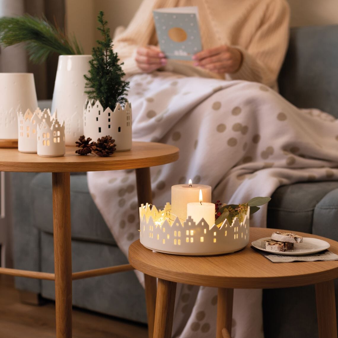Rader City Light Cityscape Candle Holder Set of 3