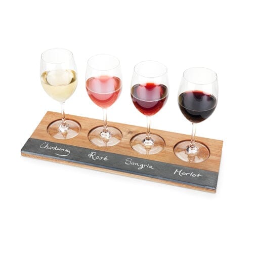 Twine Acacia Wood Wine Flight Board