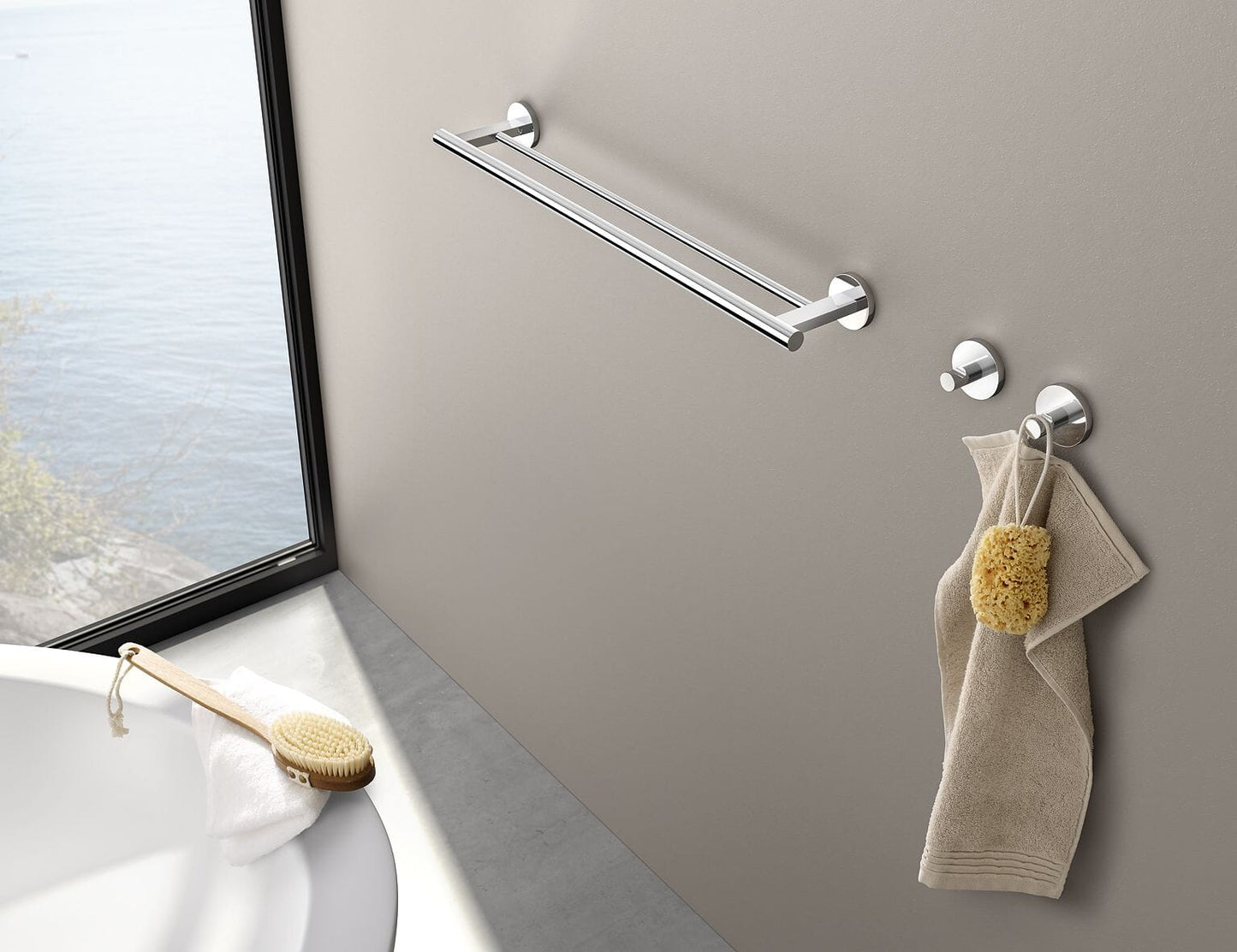 Zack Scala Double Towel Rail
