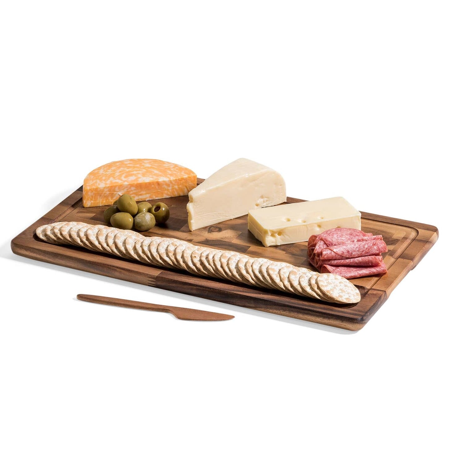 Acacia Charcuterie/Cheese Board with Knife