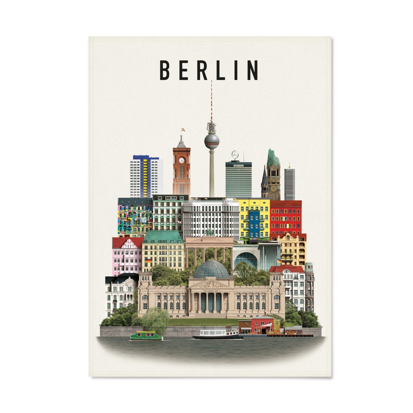 Martin Schwartz Berlin Tea Towel