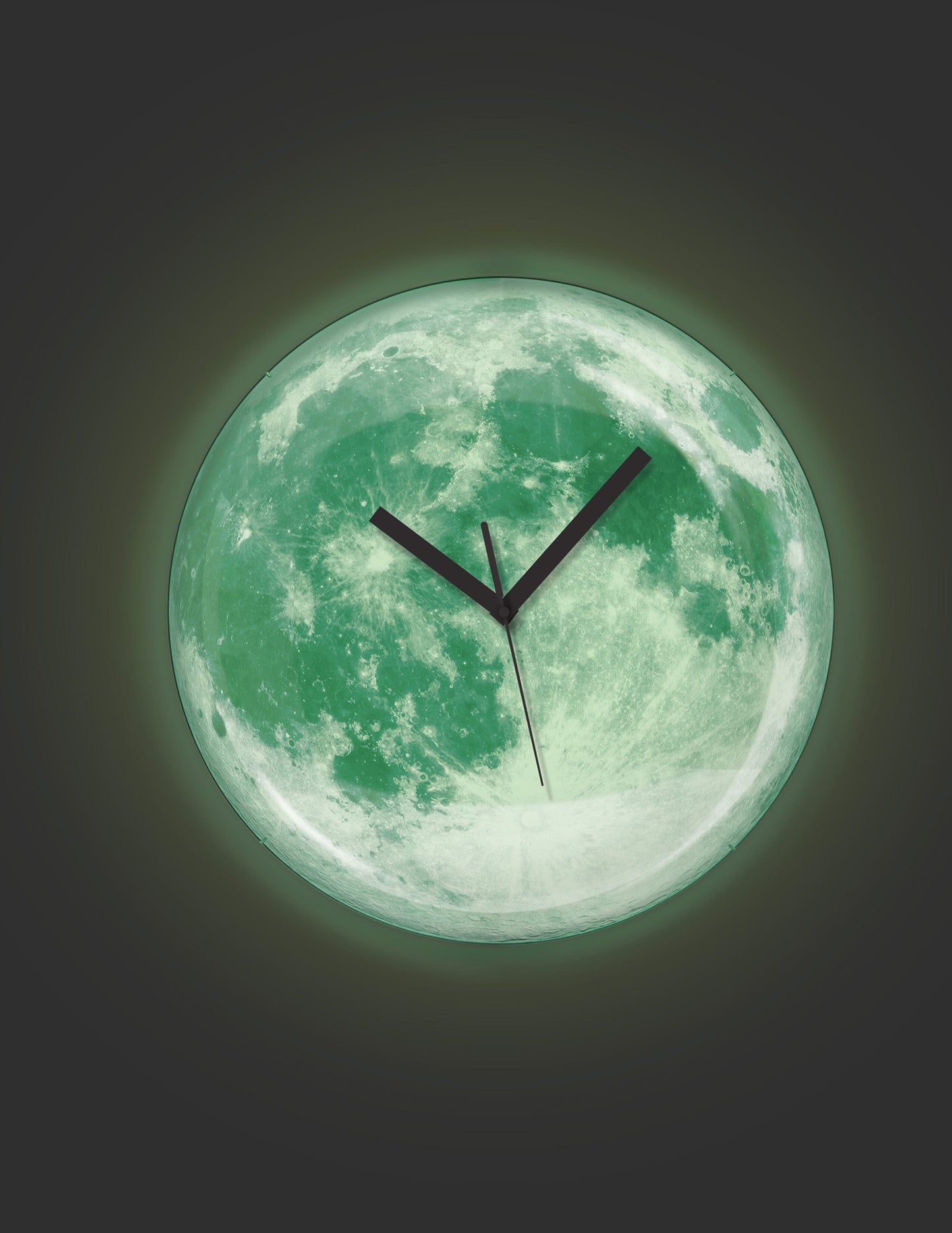 Kikkerland Glow In The Dark Moon Clock