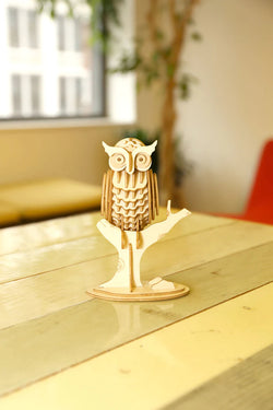 Kikkerland 3D Wooden Owl Puzzle