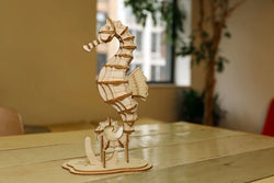 Kikkerland 3D Wooden Seahorse Puzzle