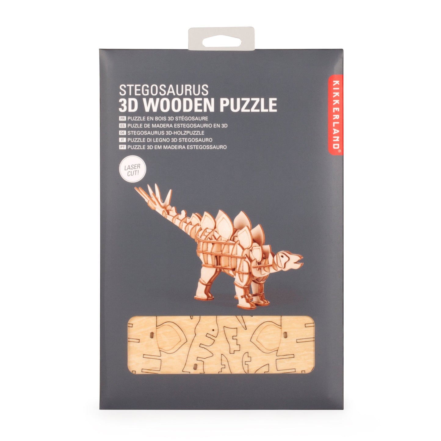 Kikkerland 3D Wooden Stegosaurus Puzzle