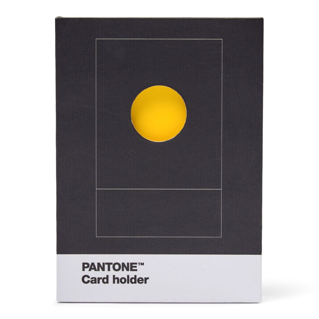 Pantone Credit Card Holder in Yellow 012