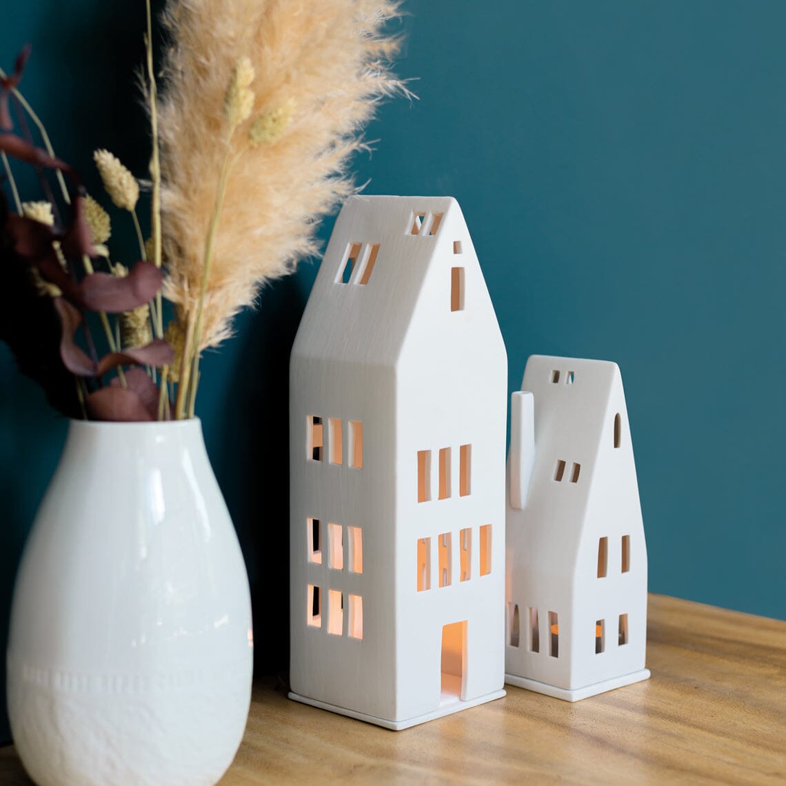 Rader Porcelain Village House Set of 2