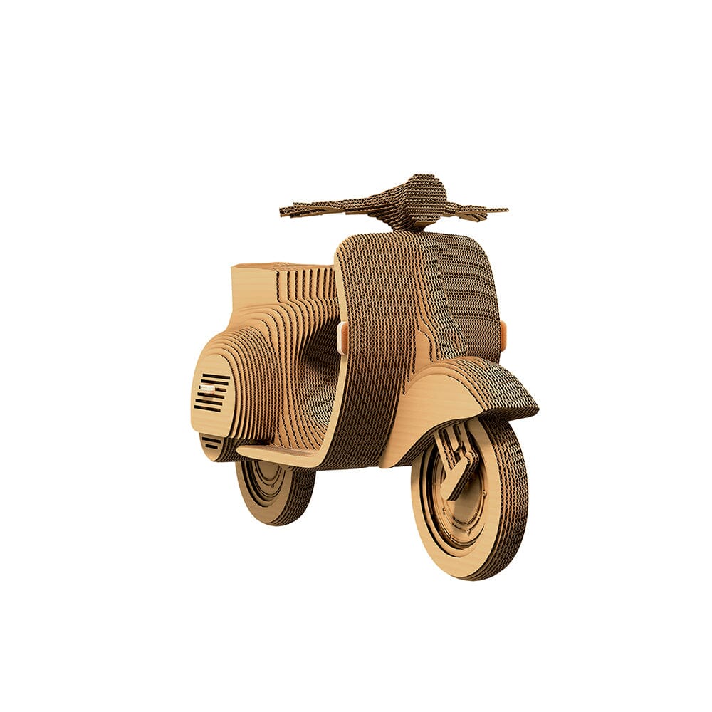 Scooter 3D Puzzle Cardboard Sculpture by Cartonic