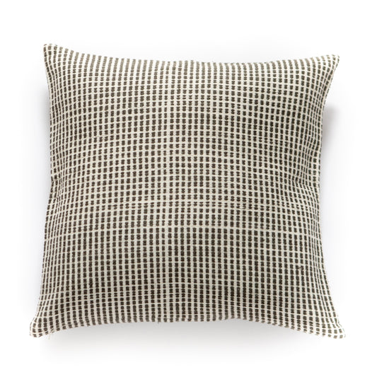 Akobo Handwoven Cushion in Dark Grey
