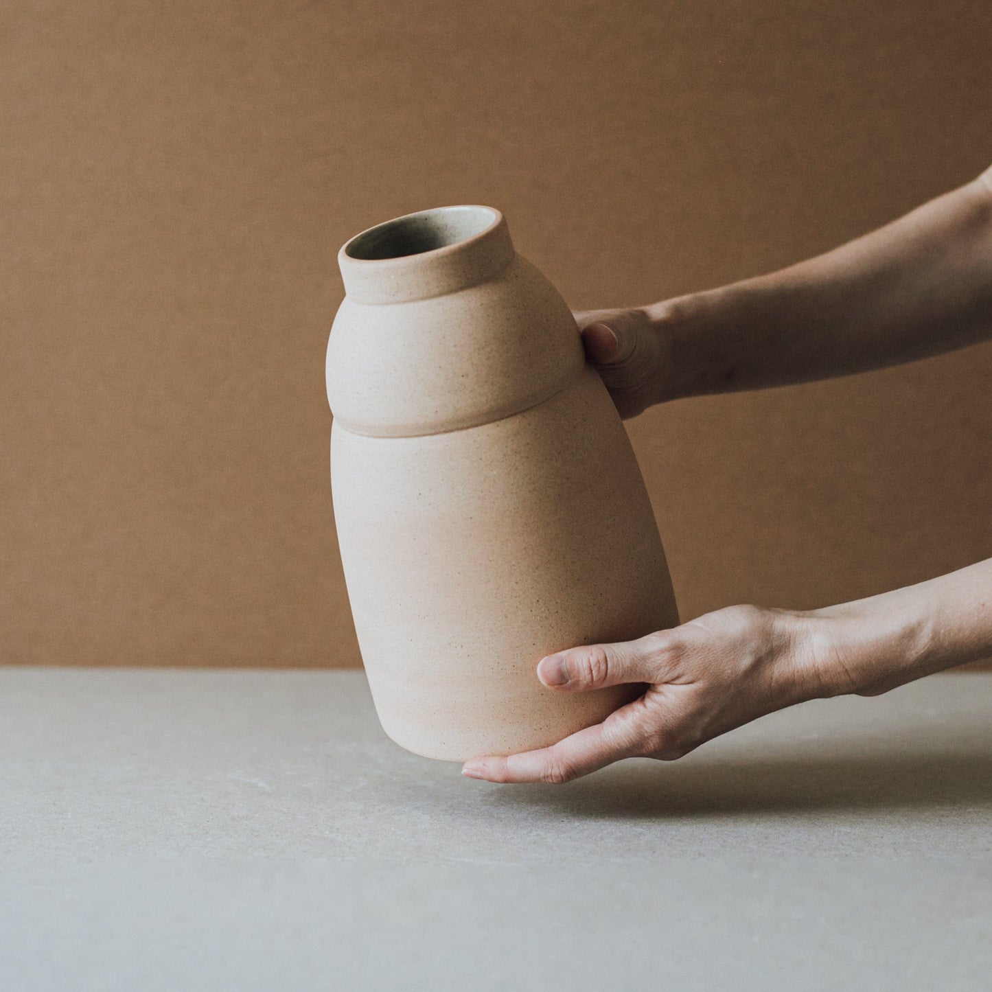 Chubby Handcrafted Ceramic Vase