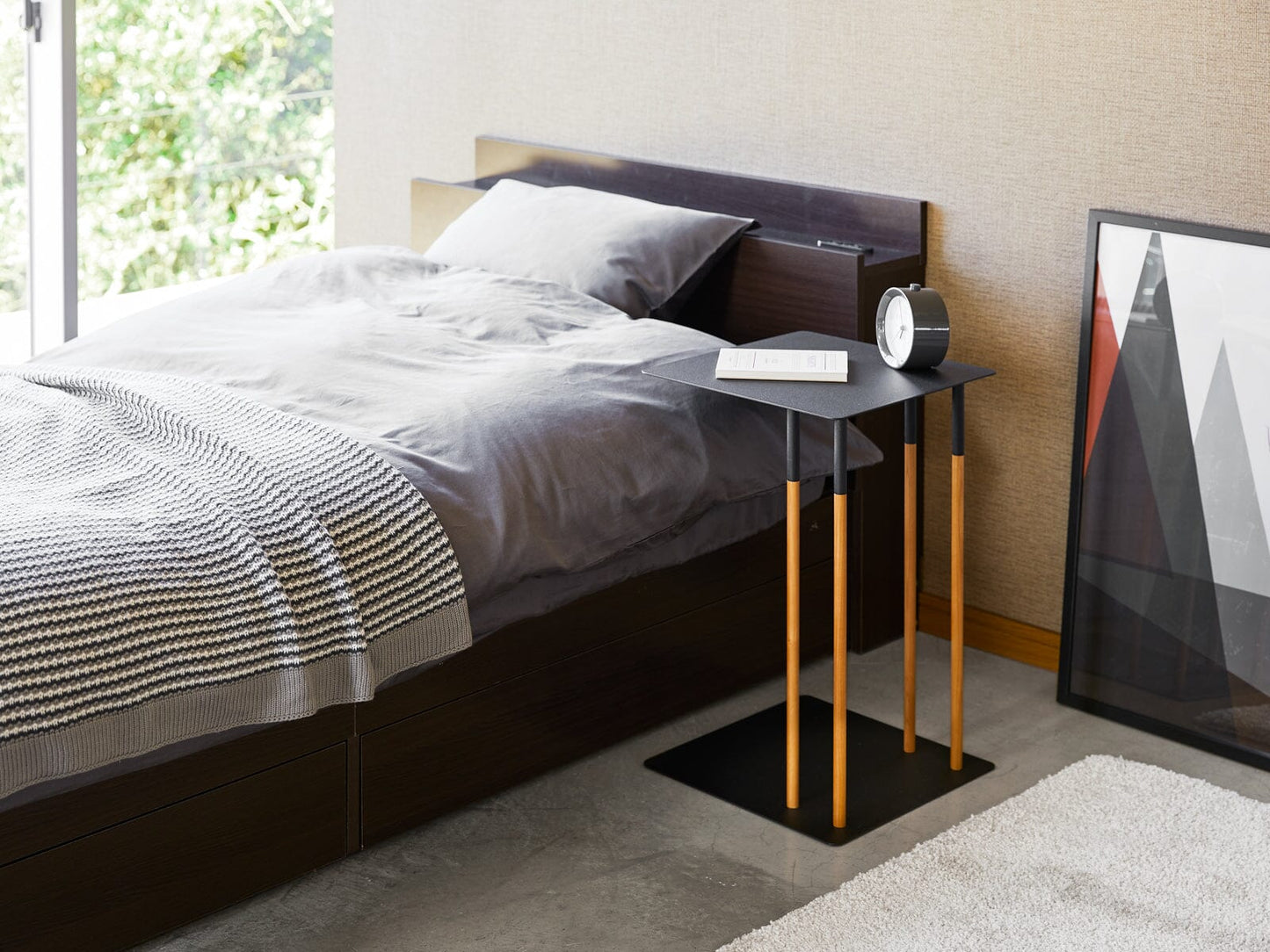 Yamazaki Steel & Wood C Side Table