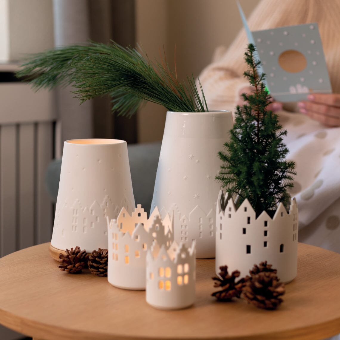 Rader City Light Cityscape Candle Holder Set of 3