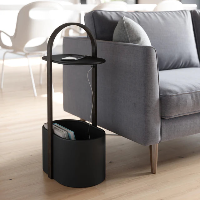Umbra Bellwood Storage Side Table with Cable Organizer