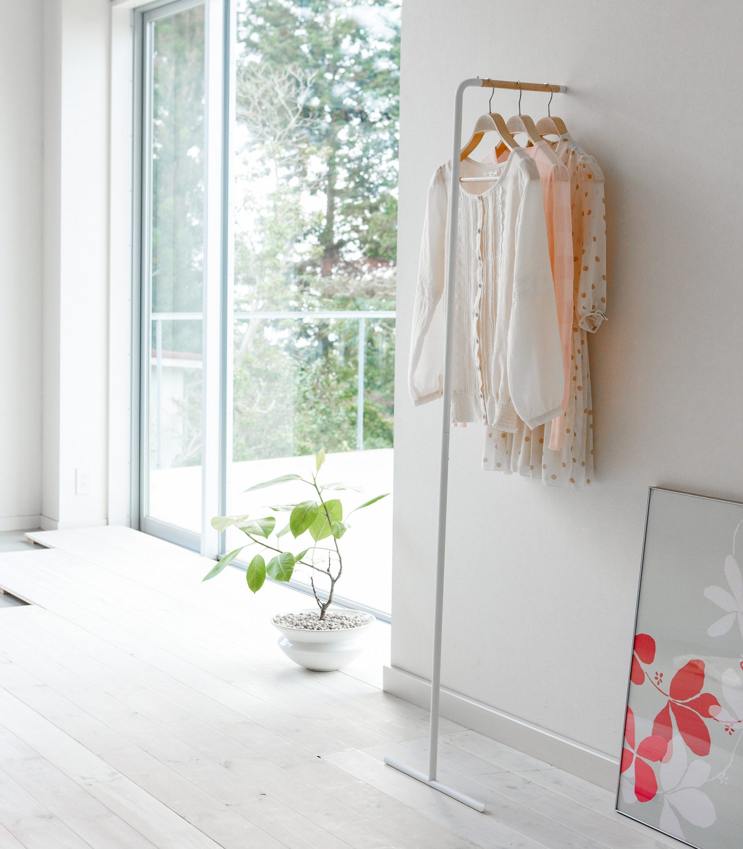 Yamazaki Steel Leaning Coat Rack