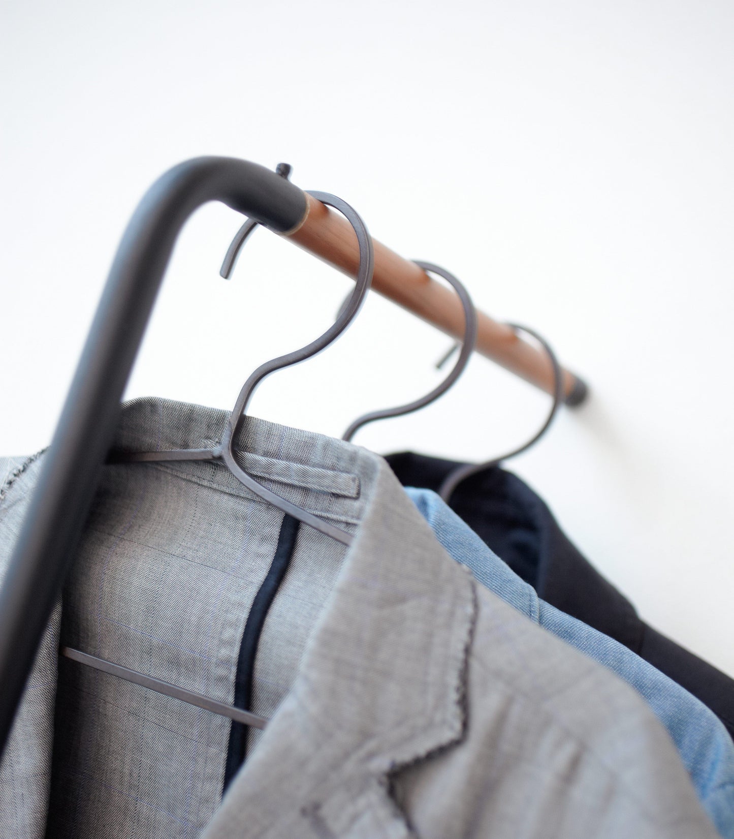 Yamazaki Steel Leaning Coat Rack