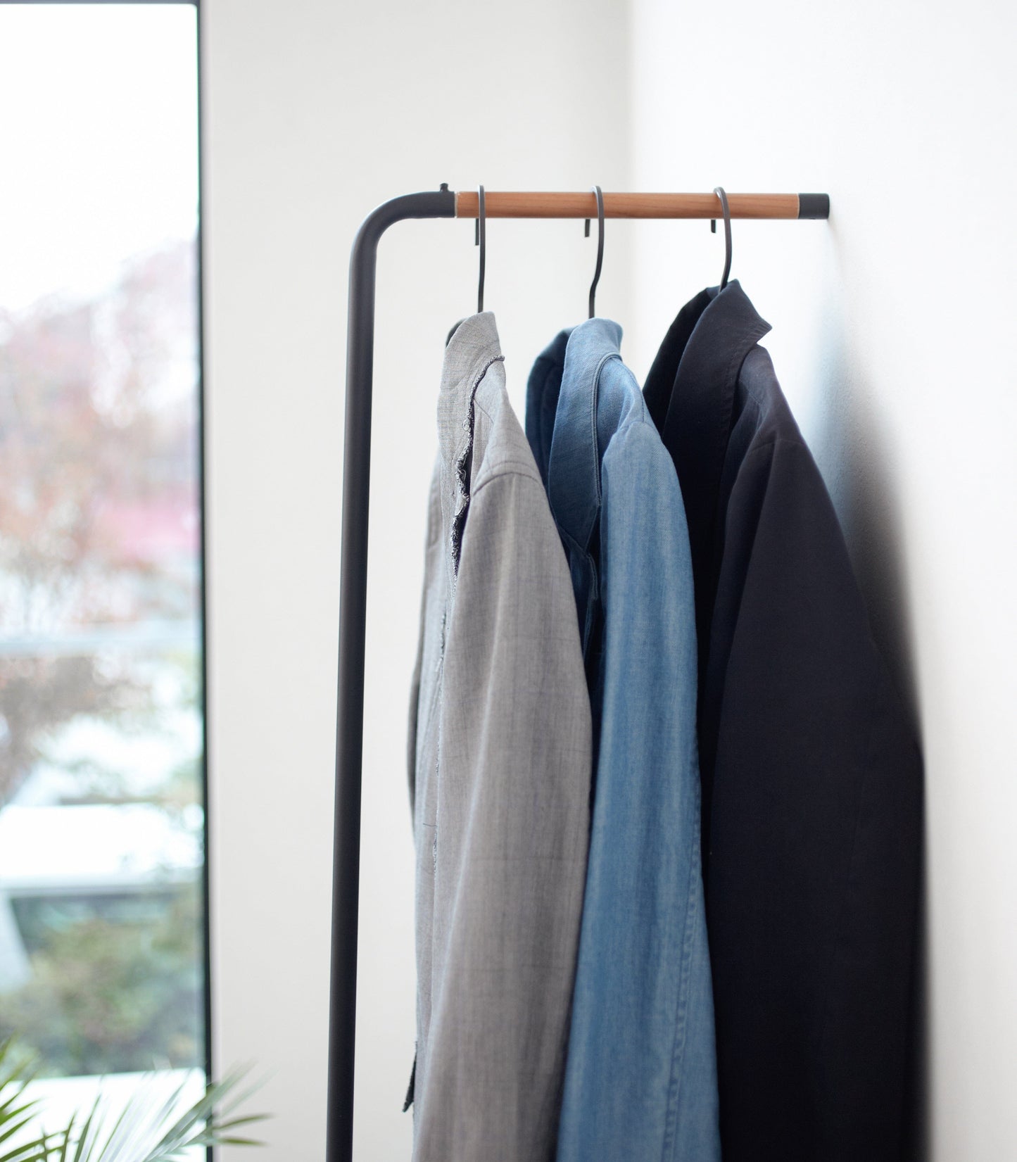 Yamazaki Steel Leaning Coat Rack