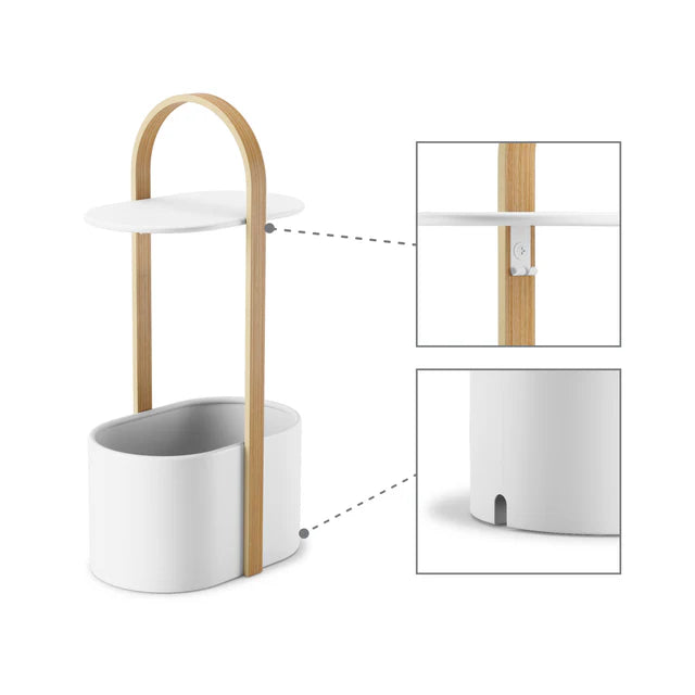 Umbra Bellwood Storage Side Table with Cable Organizer