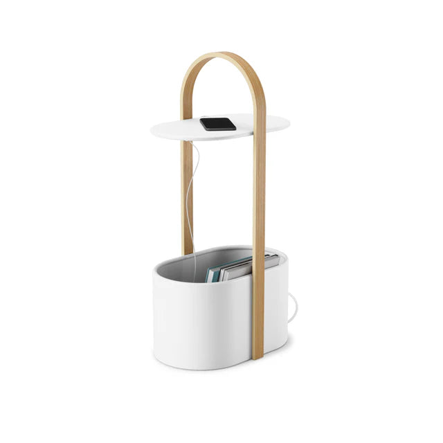 Umbra Bellwood Storage Side Table with Cable Organizer