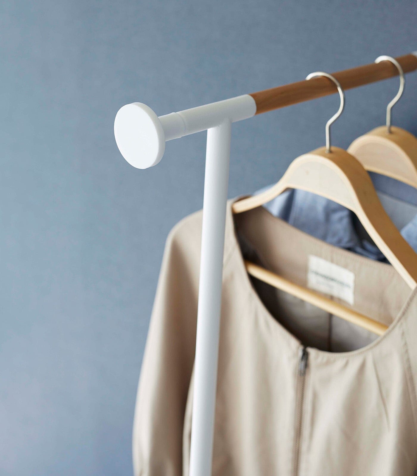 Yamazaki Steel & Wood Leaning Clothes Hanger
