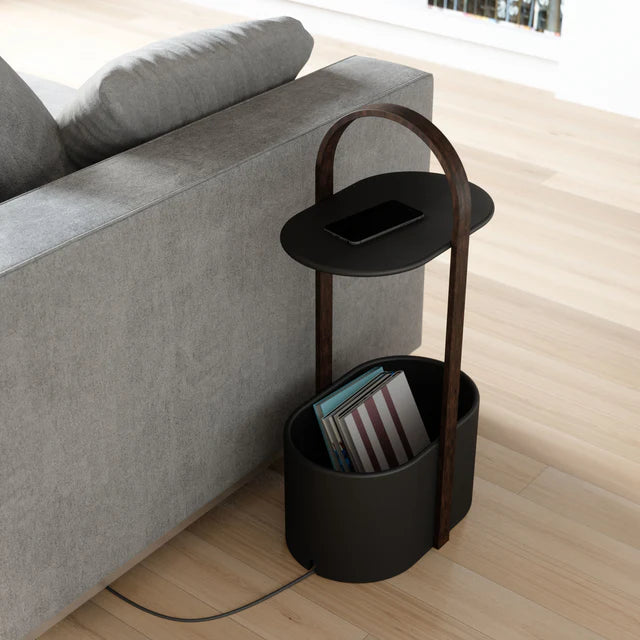 Umbra Bellwood Storage Side Table with Cable Organizer