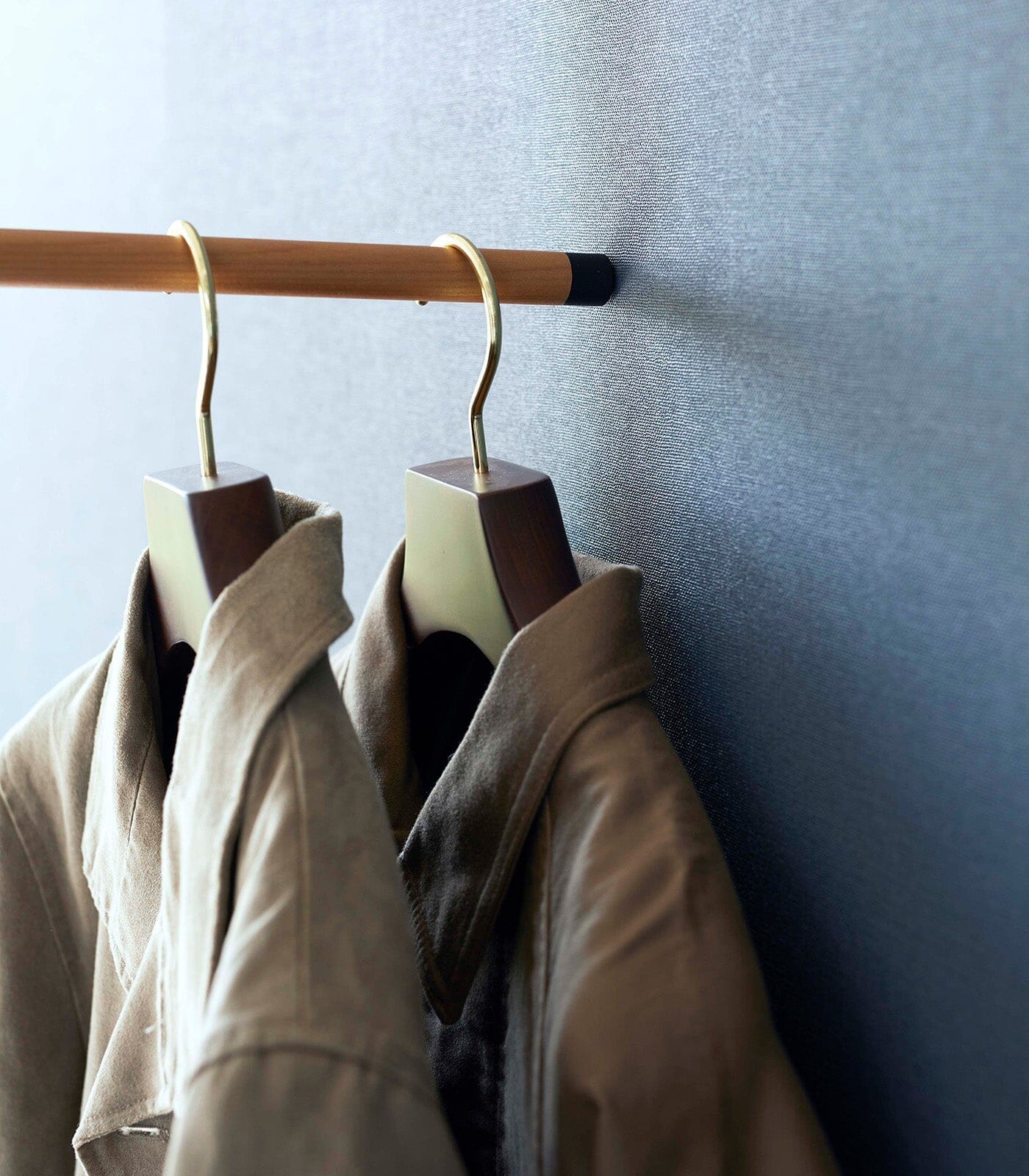 Yamazaki Steel & Wood Leaning Clothes Hanger