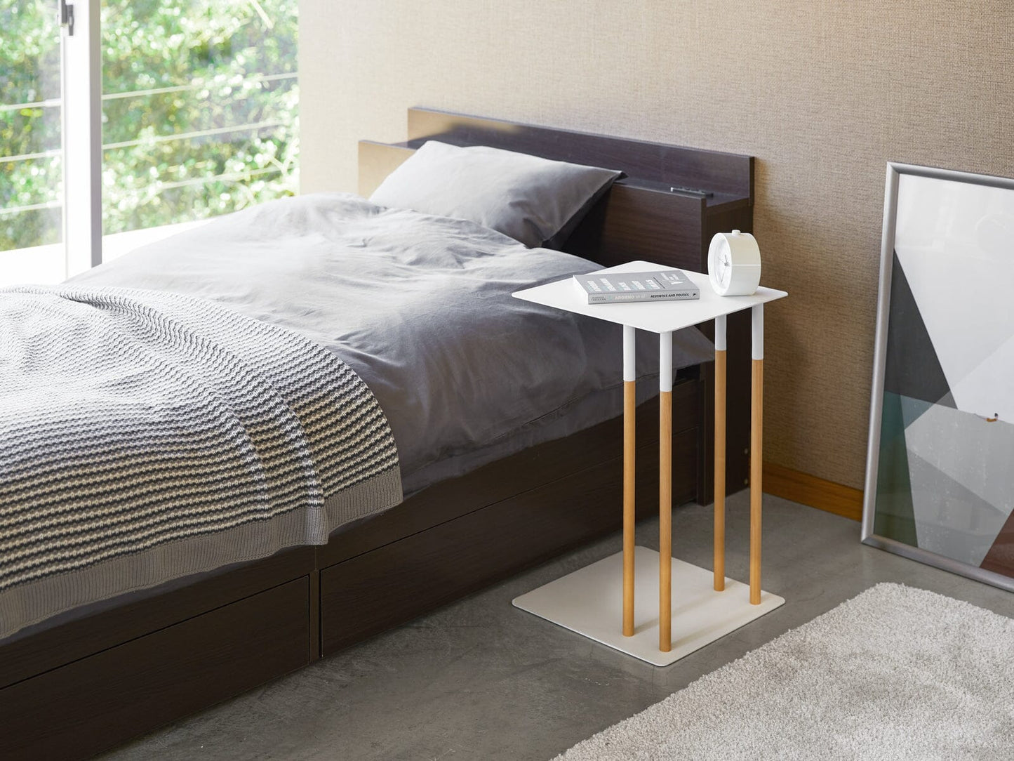 Yamazaki Steel & Wood C Side Table