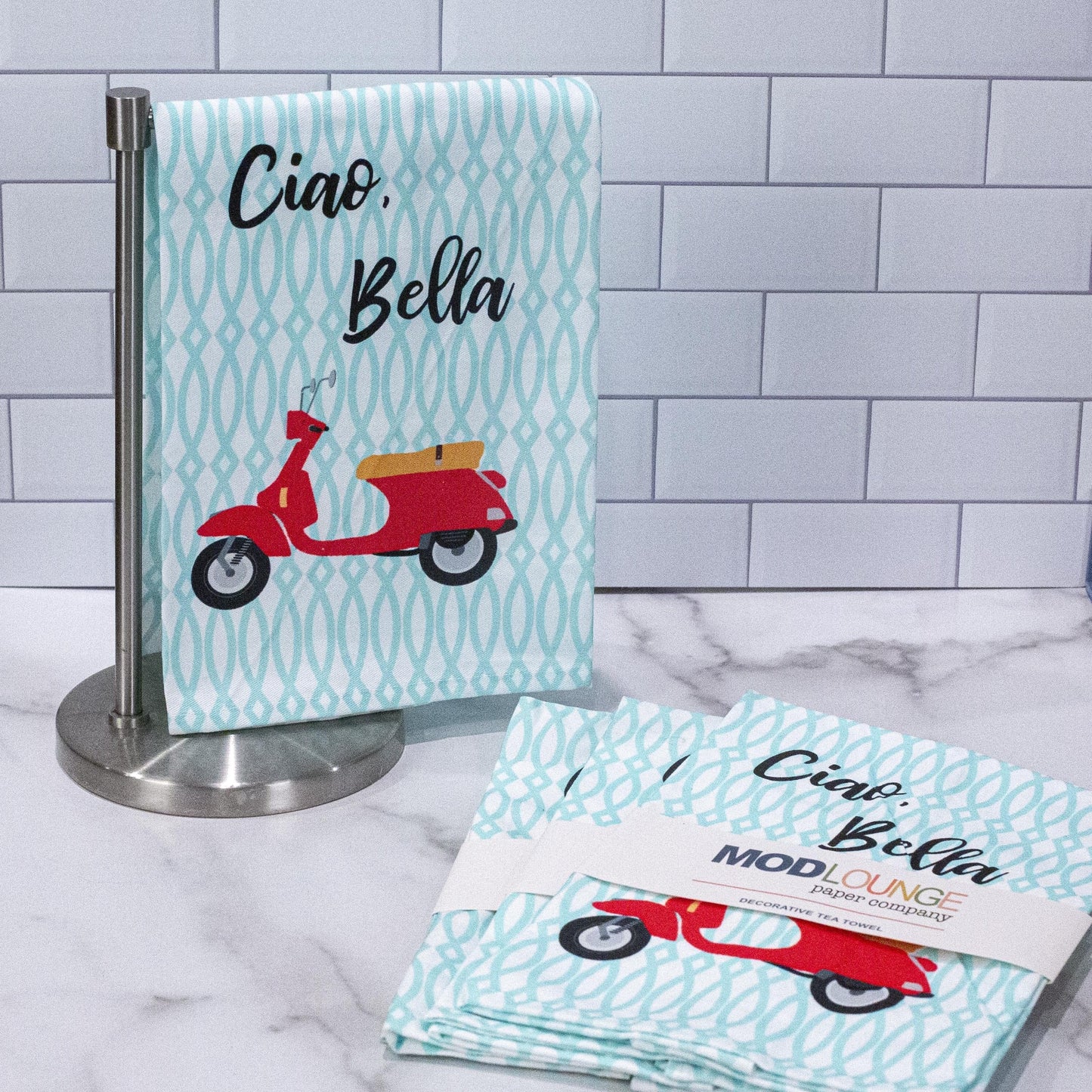 Mod Lounge Vintage Vespa Tea Towel