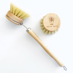 Wood and Sisal Replacement Refill Head for the Kitchen Brush