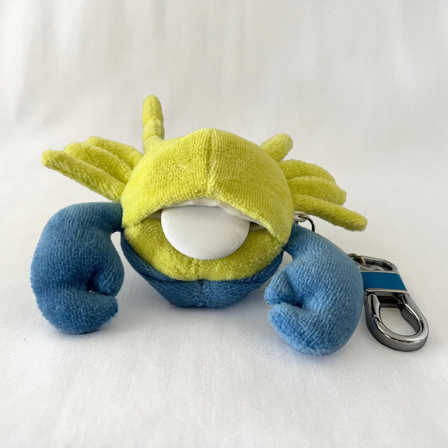 Funny Friends Crab | Artist-Designed Plush AirTag Holder Soft Sculpture