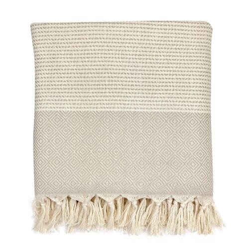 Handmade Artisanal Turkish Throw in a Diamond Pattern