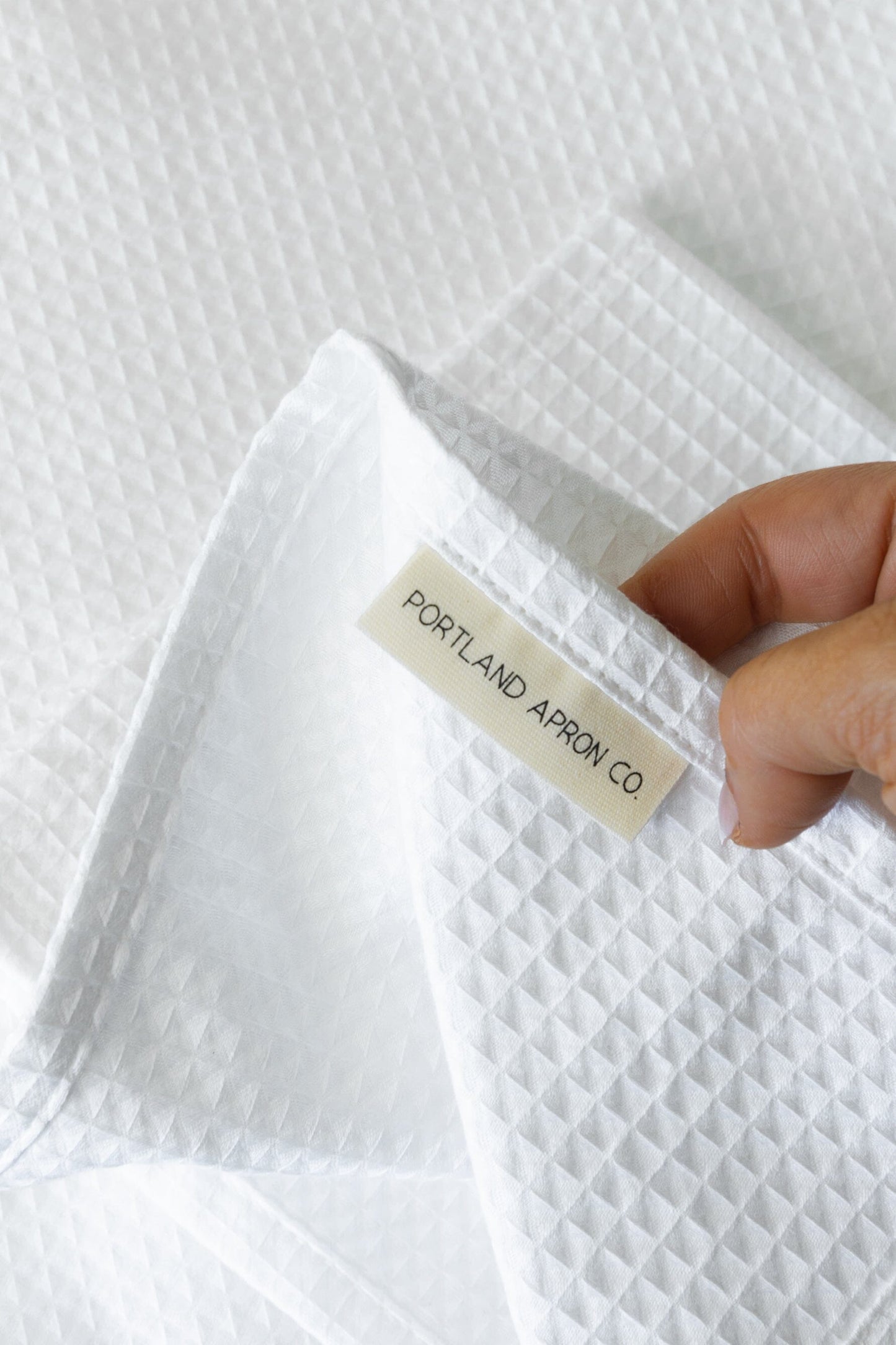 PAC Organic Cotton Waffle Bathroom Towels