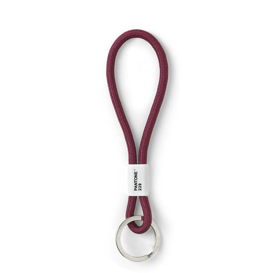 Pantone Short Keychain in Aubergine 229