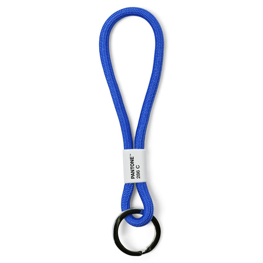 Pantone Short Keychain in Clear Blue 286