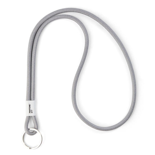 Pantone Long Keychain in Silver 877 C