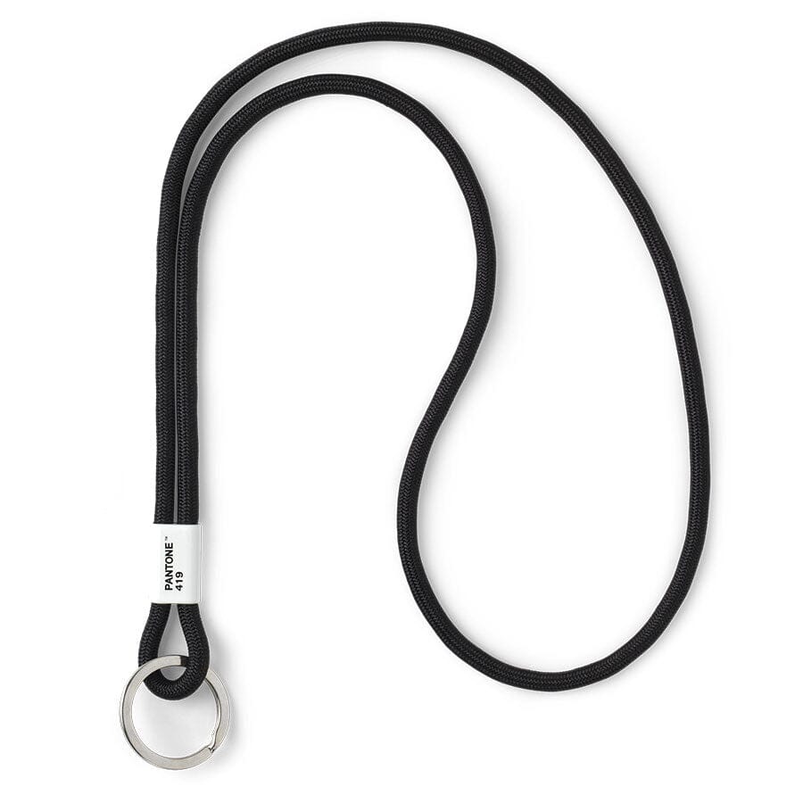 Pantone Long Keychain in Black 419