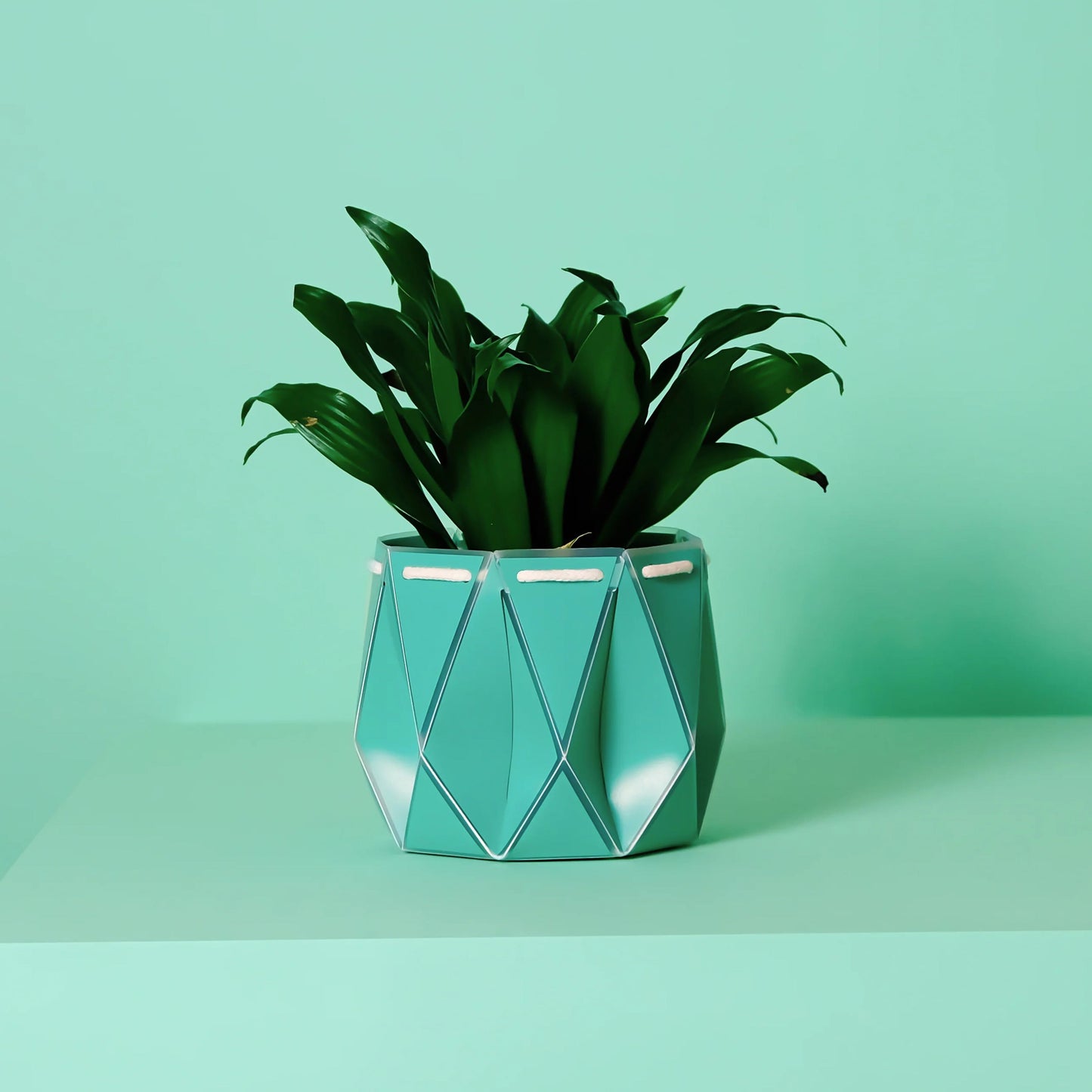 POTR Self-Watering 4.3" Diameter Pot In Aqua Bue