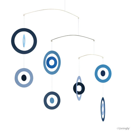 Livingly Blue Bubbles Mobile Sun Catcher