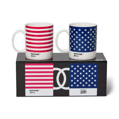Pantone Old Glory Mug Set in Gift Box