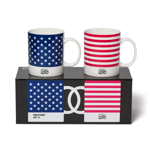 Pantone Old Glory Mug Set in Gift Box