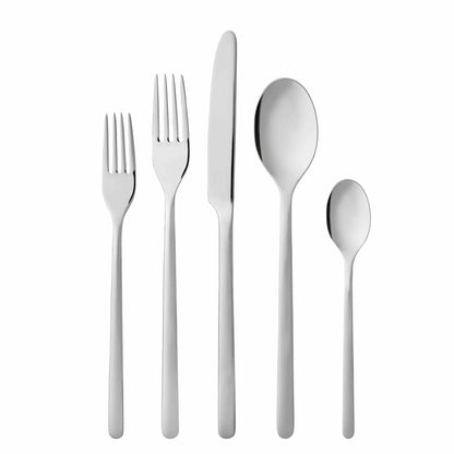 Gense Still Flatware Set Polished Steel