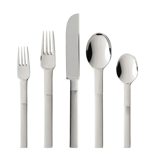 Gense Nobel Flatware Set in Polished Steel