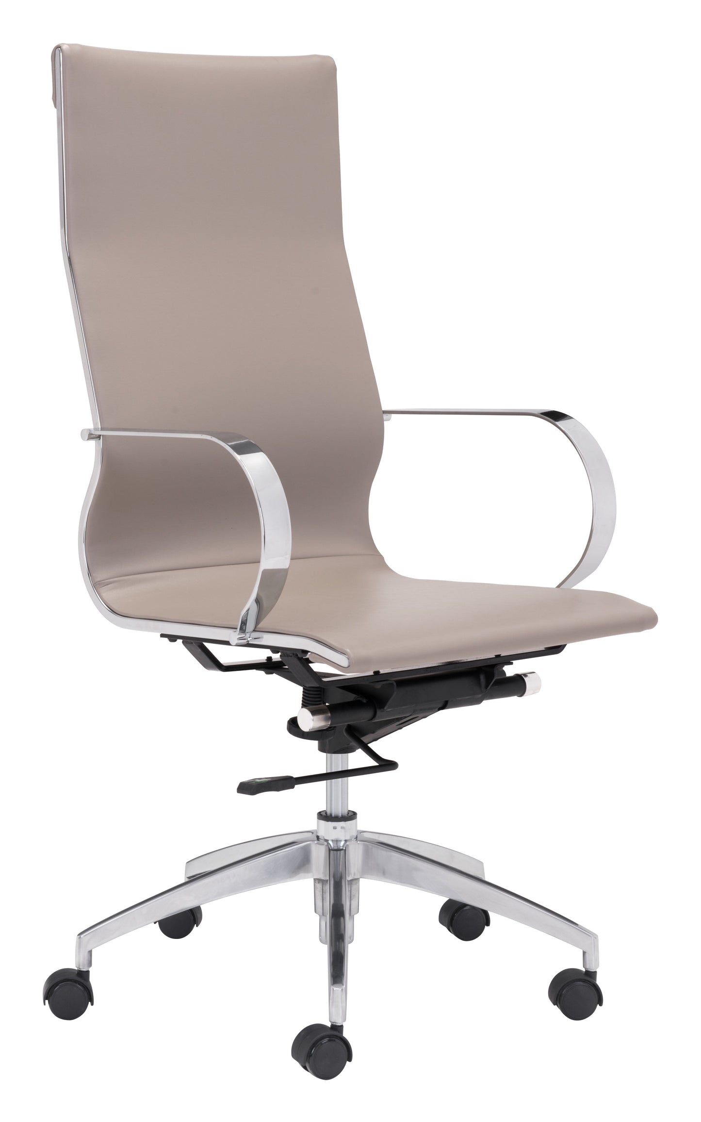 Zuo Glider High Back Office Chair Taupe