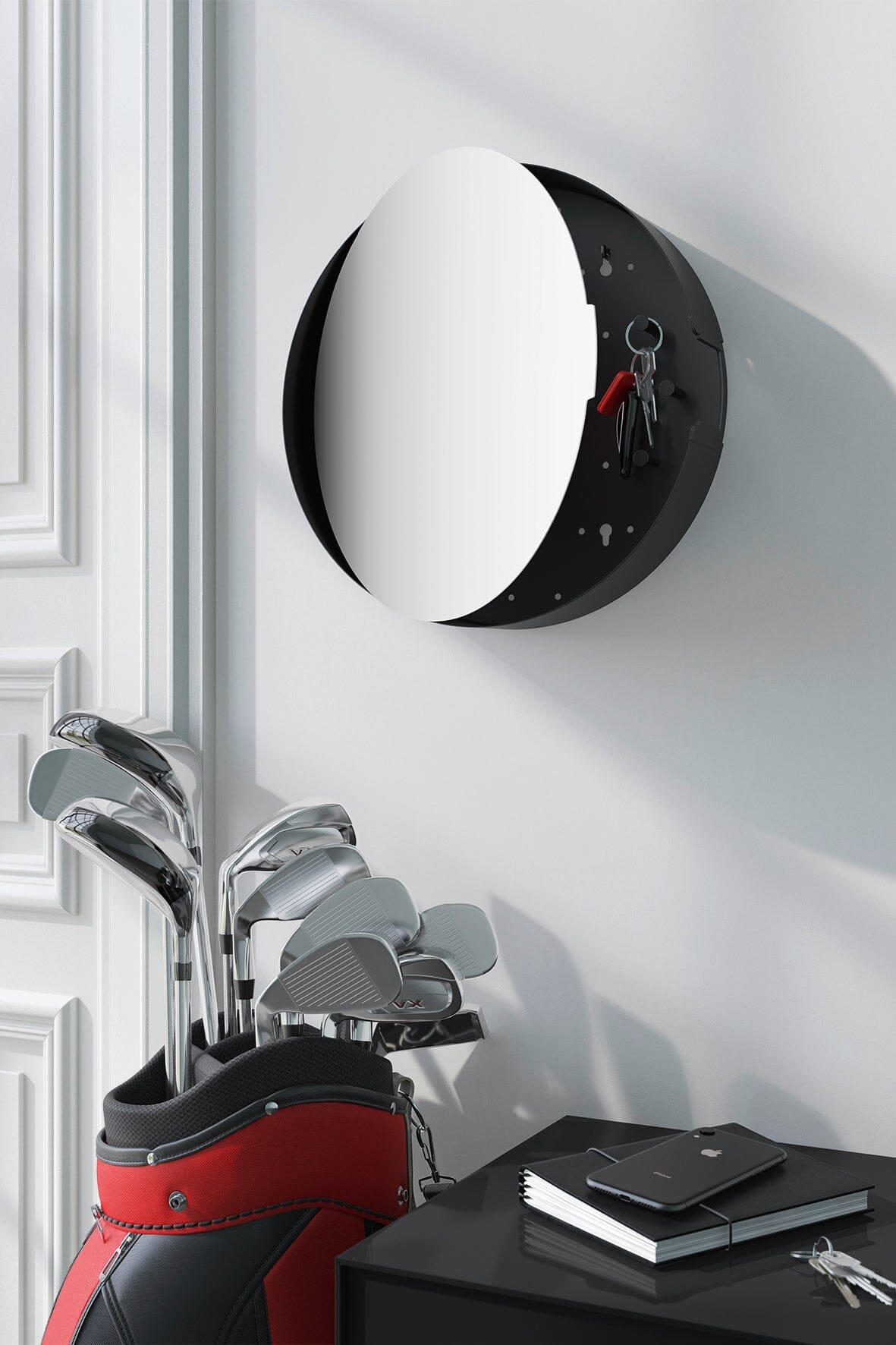 Zack Nolma Key Cabinet With Mirror