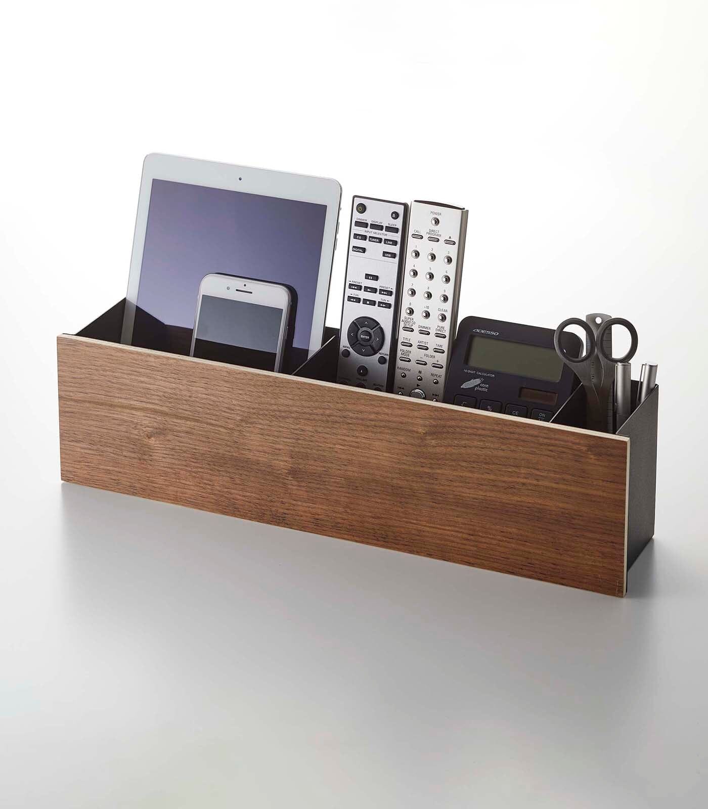 Yamakazi Steel & Wood Desk Organizer