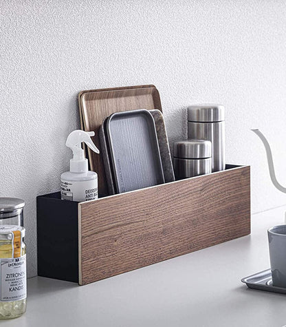 Yamakazi Steel & Wood Desk Organizer