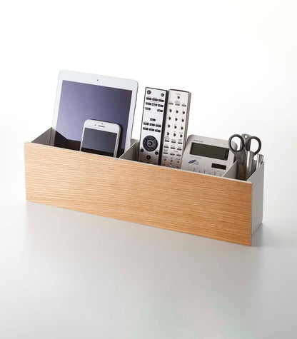 Yamakazi Steel & Wood Desk Organizer