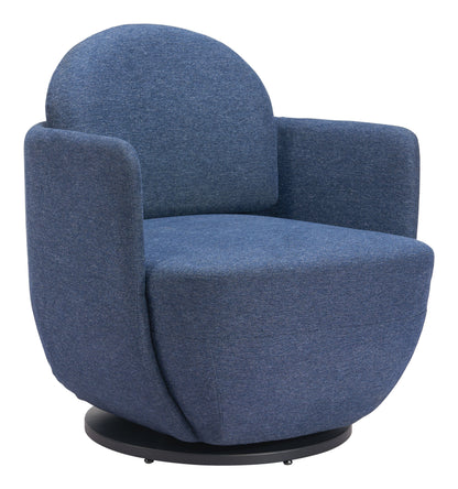 Zuo Bant Blue Swivel Chair