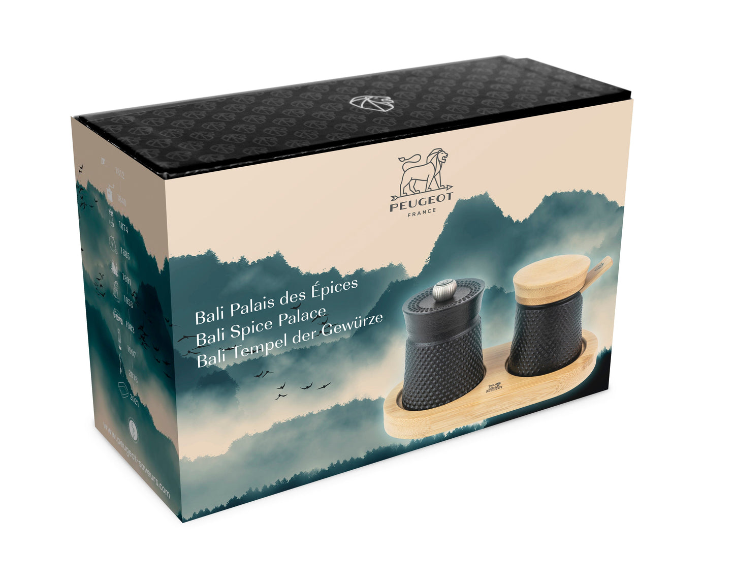 Peugeot Saveurs Bali Cast Iron Pepper Mill & Salt Cellar
